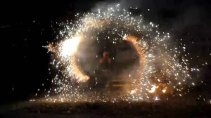 Огненное шоу в Китене, Болгария