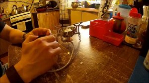 Газовая туристическая горелка "Widesea" с ветрозащитой.