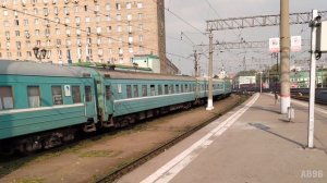 Электровоз ЭП2К с поездом Караганда - Москва