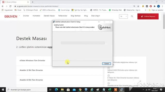 E-İMZA | E-GUVEN SAFENET DRİVER KURULUMU смотреть онлайн