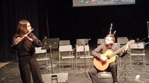 Астор Пьяццоло - Либертанго. Дуэт гитары с флейтой