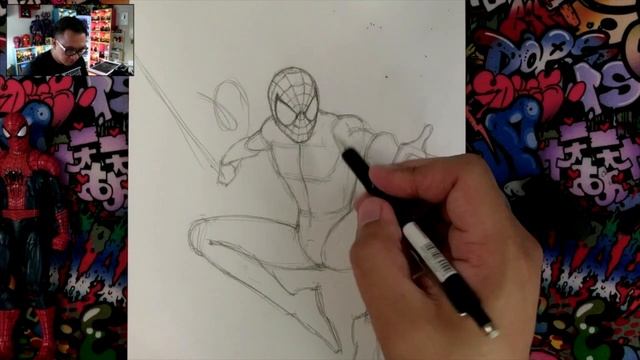 How to Draw SPIDER-MAN (Andrew Garfield) | Narrated Step-by-Step Drawing Tutorial смотреть онлайн