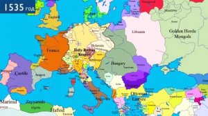 Подробная карта Европы за 1000 лет - Detailed map of Europe