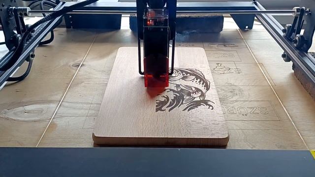Atomstack A5 engraving fish