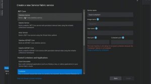 Service Fabric Applications in Visual Studio 2019 | Microsoft Azure