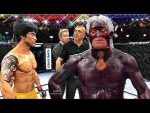 Bruce Lee vs. Fighter Decapre - EA sports UFC 4 - CPU vs CPU