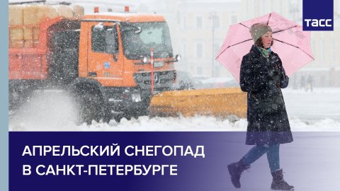 Апрельский снегопад в Санкт-Петербурге