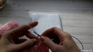 Ажурная шапочка спицами. Весенне-летняя шапочка для девочки. МК.