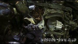 замена цепи  в двигателе БМВ N45