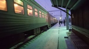 Электропоезд ЭТ2М-081 сообщением Новосибирск-главный-Коченёво