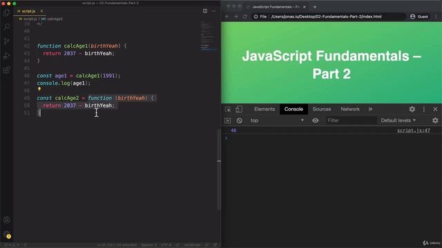 034 Function Declarations vs  Expressions720p