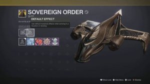 Destiny 2 - Sovereign Order - Applied Psychotronics reward