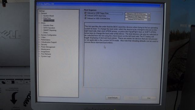How to set boot sequence dell optiplex 780 setup utility without a mouse смотреть онлайн