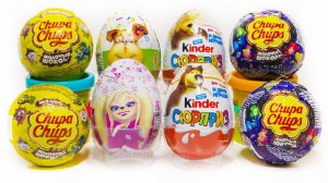 Киндер Сюрпризы по российским мультикам Маша и Медведь Фиксики Смешарики Барбоскины