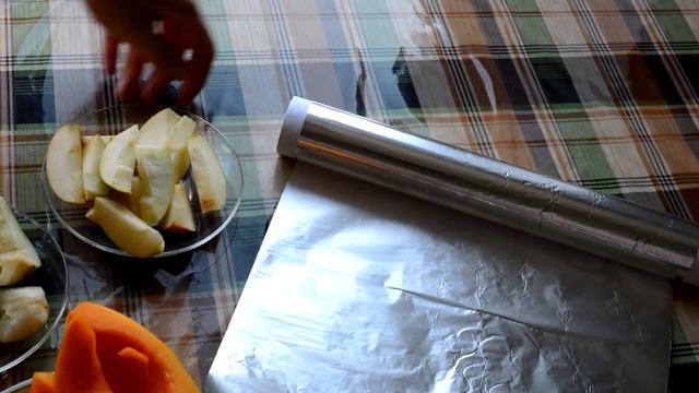 Запеченная тыква с яблоками и грушами "Осеннее ассорти" смотреть онлайн