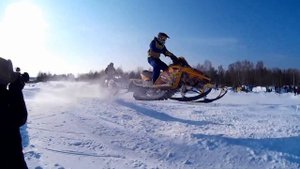Гонки на снегоходах-Томск-2017