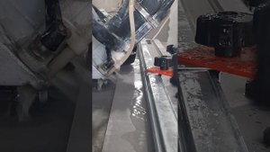 экспресс запил 45градус.  на станке вандели+прижимная планка.