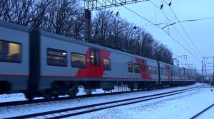 Электропоезд ЭС2Г-118 "Ласточка" сообщением "Подольск - Нахабино" (МЦД-2)