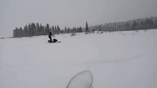 Самодельный мотоснегокат