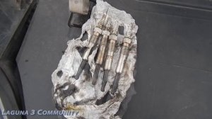 Замена свечей накала, двигатель Renault 1.5DCI K9K 780 Glow plugs replacement