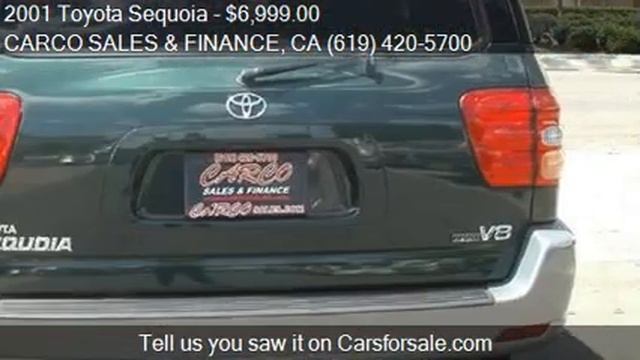 2001 Toyota Sequoia for sale in CHULA VISTA, CA 91911 at the смотреть онлайн