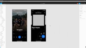 Музыкальное приложение в Figma #2 (Creating music app in Figma)