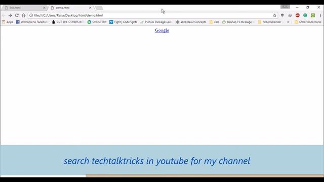 Html links | Part - 13.1 |  Html tutorial for beginners | Tech Talk Tricks