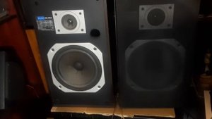 AS Pioneer CS-353 first test, 2 way bass reflex. SONY STR-DE495 receiver.