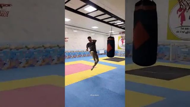 Spinning leg kick540° #music #sport #workout #540 #kickboxing #kickback #kickflip #martial