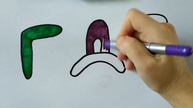 Учим буквы /Алфавит/Рисуем и раскрашиваем буквы/Учим цвета/ Часть 2 смотреть онлайн