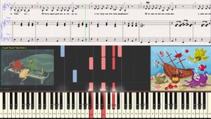 Буги-Вуги для осьминога - Детская песенка (Ноты для фортепиано) (piano cover)