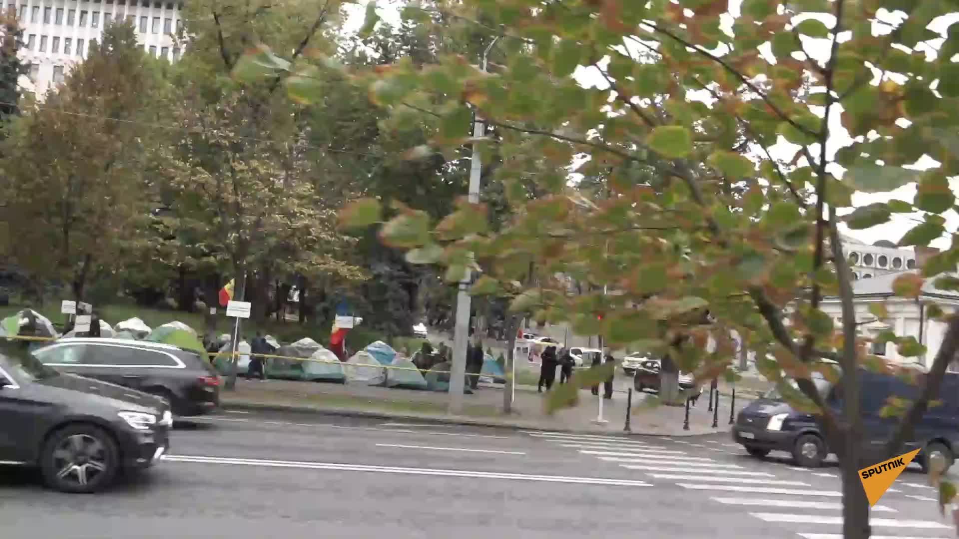 LIVE: Акция протеста в центре Кишинева