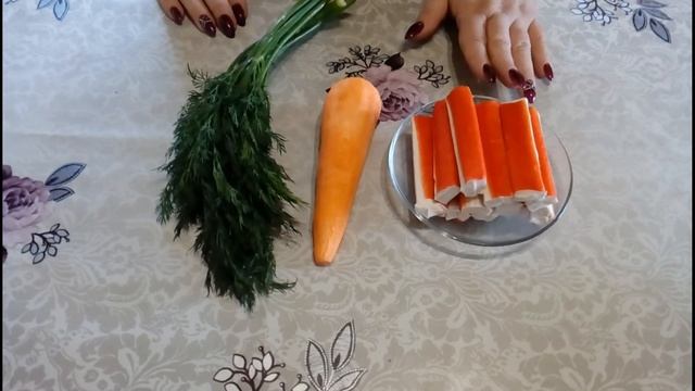 Вкусный и Полезный Салат на Каждый День из Сырых Овощей и Крабовых Палочек (ЗОЖ)