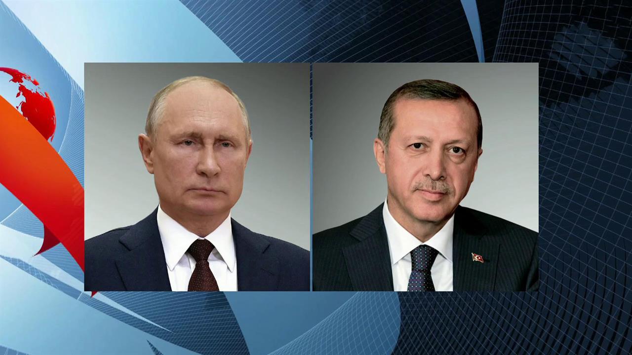 Обстановку на Украине и в Донбассе Владимир Путин подробно обсудил по телефону с президентом Турции