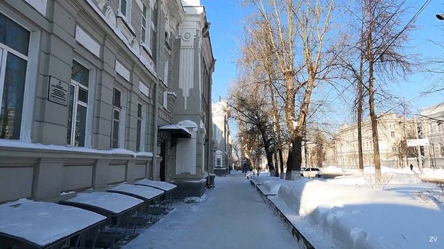 Прогулка пешком по Томску 23 февраля. Проспект Ленина / Walk travel Tomsk / 4k смотреть онлайн