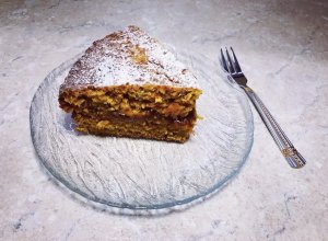 Морковный бисквит. Домашний сникерс.