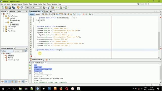 Methods with parameters in Java
