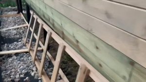 Свайный фундамент под дачный домик из бруса/ обвязка из 16 швеллера!!