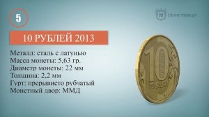 ТОП-10 самых дорогих десятирублёвых монет России.