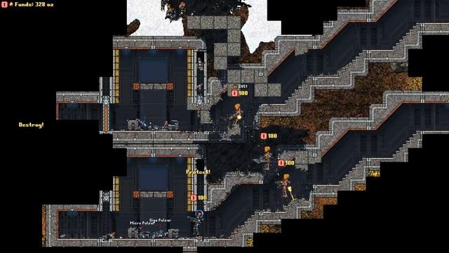 Cortex Command★Прохождение►серия 003►Начал нападать обзор на русском летсплей смотреть онлайн