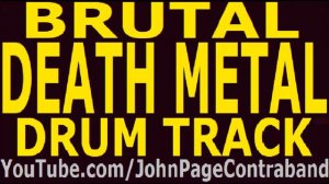 Brutal Death Metal Drum Track 200 bpm Slam Backing Drums Only FREE