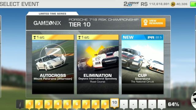 Real Racing 3 Porsche 718 RSK Championship Tier 10 (PR 22.5) смотреть онлайн