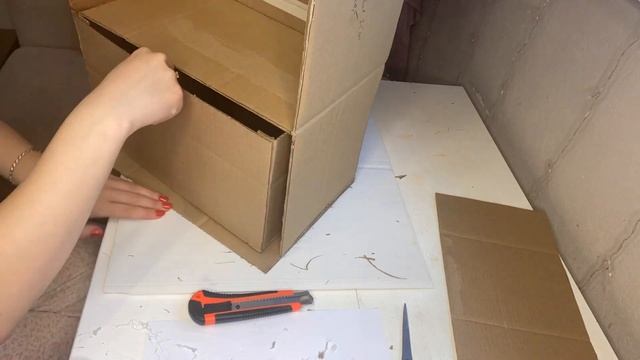 Комод для игрушек из картона/Игрушки Marvel и Щенячий патруль/ Сardboard chest of drawers смотреть онлайн