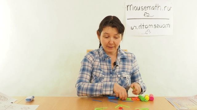 Снежинки из счётных палочек - собираем по схеме и исследуем симметрию