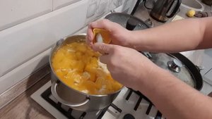 Тыквенный сок с мякотью. С мандарином.