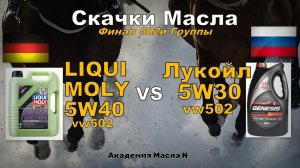 Скачки Масла: Лукойл 5W30 VS LIQUI MOLY 5w40. Финал 502й Группы (2024)