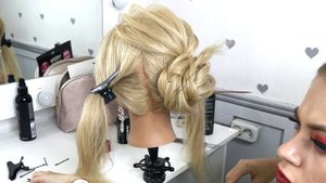 ТЕКСТУРНЫЙ НИЗКИЙ ПУЧОК БЕЗ НАКРУТКИ | ROMANTIC BRIDAL UPDO HAIRSTYLE TUTORIAL | PEINADOS PARA BODA