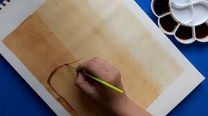 Basic Coffee Painting | Coffee Painting for beginners | Painting with coffee