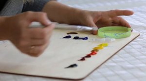 Расположение красок на палитре