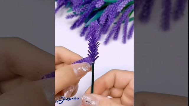 DIY Lavender flowers #art #diy #viral #shortsvideo